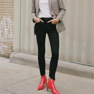 Rag & Bone High Rise Ankle Skinny Manson Black size 27
